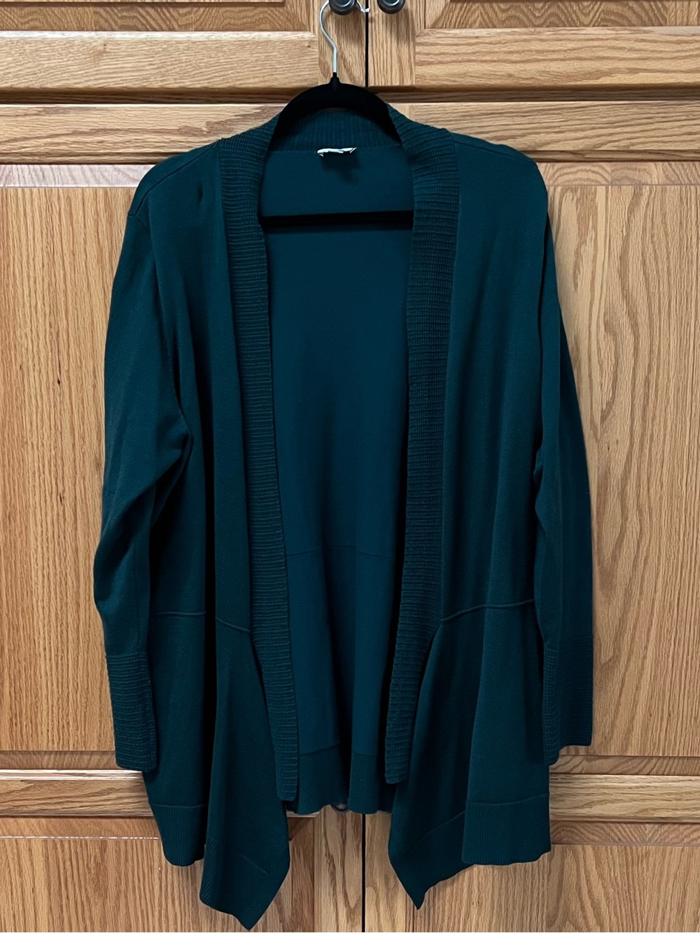 Avenue Open-Front Green Cardigan, GUC, Size 18/20